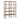 Dovetail Fernandez Bookcase in Brown Wood