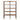 Dovetail Fernandez Bookcase in Brown Wood