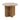 Dovetail Layna Marble Top Side Table in Natural Finish Wood