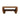 Dovetail Madden Square Coffee Table in Brown Wood