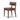 Four Hands Cardell Wood Dining Chair in Sonoma Chestnut Leather