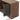 Four Hands Kiran Nightstand in Amber Oak & Dark Green Lacquered Linen