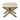 Hammary Crawford X-Base Wood Stool with Fabric Seat