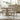 American Drew Vista Essex Wood Side Dining Chair with Fabric Upholstered Seat
