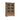 Moe's Home Lillian Tall Storage & Display Cabinet in Brown Wood