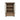 Moe's Home Lillian Tall Storage & Display Cabinet in Brown Wood