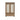 Moe's Home Lillian Tall Storage & Display Cabinet in Brown Wood