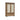 Moe's Home Lillian Tall Storage & Display Cabinet in Brown Wood