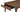 Moe's Home Russet Rectangular Dining Table in Brown Wood