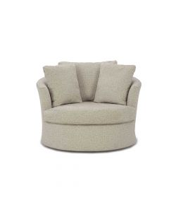 Astro Desert Upholstered Oversized Swivel Barrel Chair by Best Home Furnishings