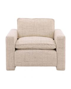 Jess Cream Upholstered Tweed Occasional Chair