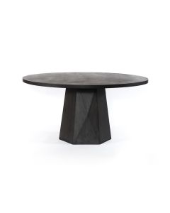 Kesling Round Wood Pedestal Dining Table by Four Hands