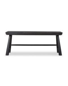 Lorik Black Wood Writing Desk by Four Hands