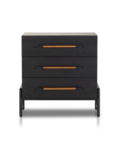 Rosedale 3-Drawer Wood Dresser in Ebony by Four Hands