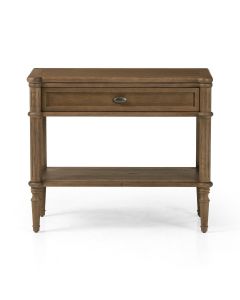 Toulouse Single Drawer Wood Nightstand with Bottom Shelf by Four Hands