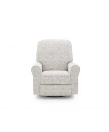 Josey White Pepper Upholstered Power Swivel Glider Recliner by Best Home Furnishings