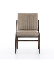 Alice Leather & Wood Dining Side Chair by Four Hands