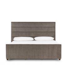 Daphne Velvet Upholstered Queen Size Panel Bed by Four Hands