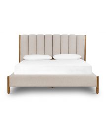 Emma Boucle Upholstered Queen Size Panel Bed by Four Hands