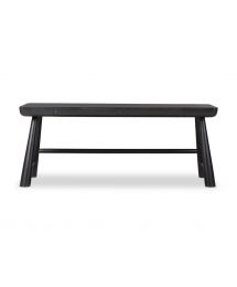 Lorik Black Wood Writing Desk by Four Hands