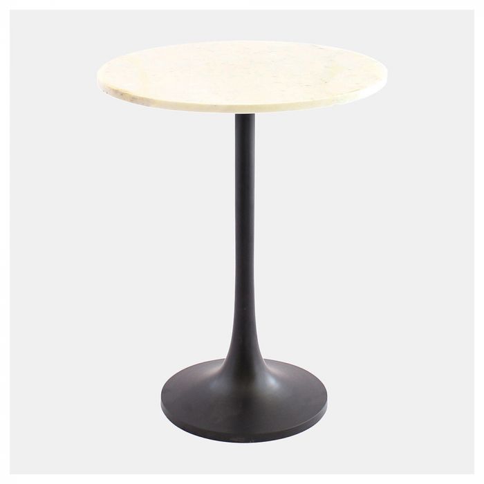 Round deals Marble End Table